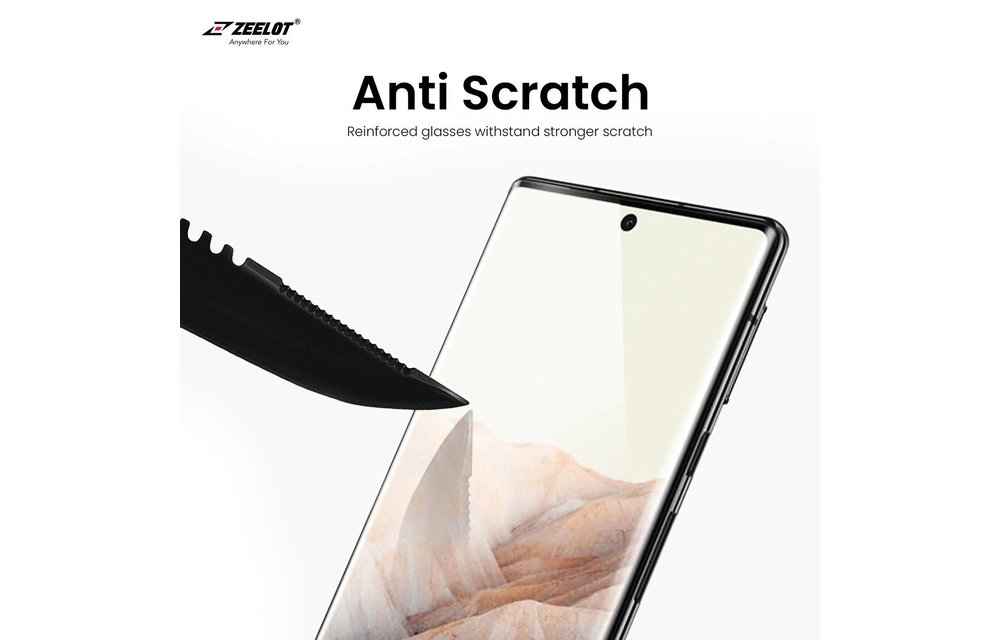 Zeelot Pure Glass Tempered Glass Screen Protector for Google Pixel 6 Pro - Clear