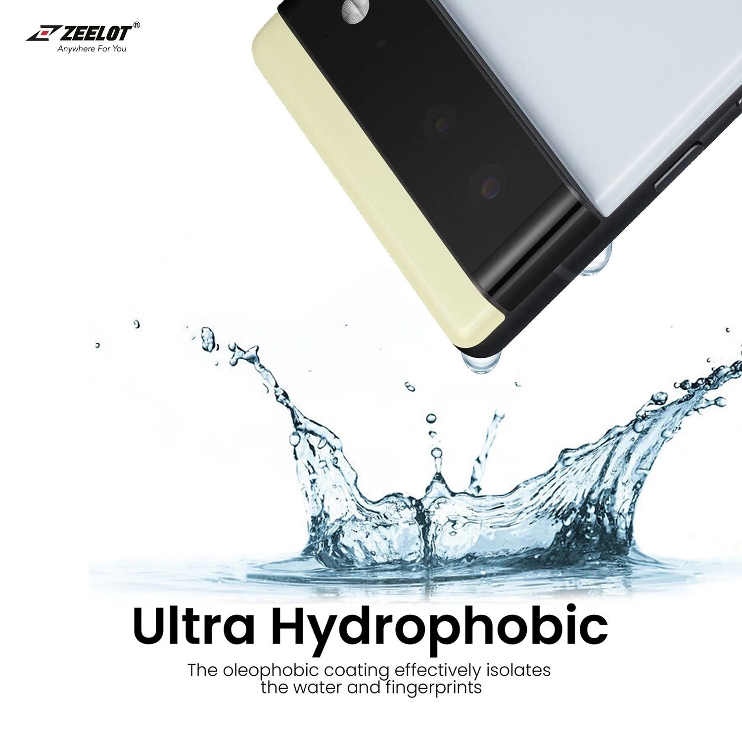 Zeelot Pure Glass Tempered Glass Screen Protector for Google Pixel 6 Pro - Clear