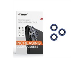 Zeelot Titanium Steel with Corning Glass Lens Protector for iPhone 12 Pro - Navy Blue