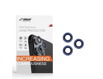 Zeelot Titanium Steel with Corning Glass Lens Protector for iPhone 12 Pro - Navy Blue