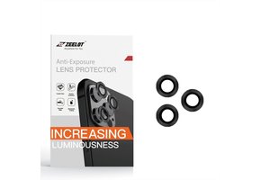 Zeelot Titanium Steel with Corning Glass Lens Protector for iPhone 12 Pro Max - Black