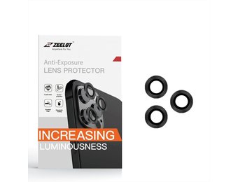 Zeelot Titanium Steel with Corning Glass Lens Protector for iPhone 12 Pro Max - Black