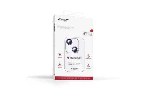 Zeelot Pishield Titanium Alloy Lens Protector for iPhone 13 / 13mini - Iridescent