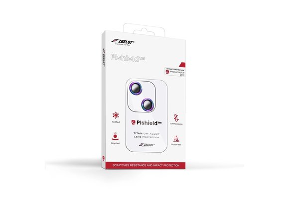 Zeelot Pishield Titanium Alloy Lens Protector for iPhone 13 / 13mini - Iridescent