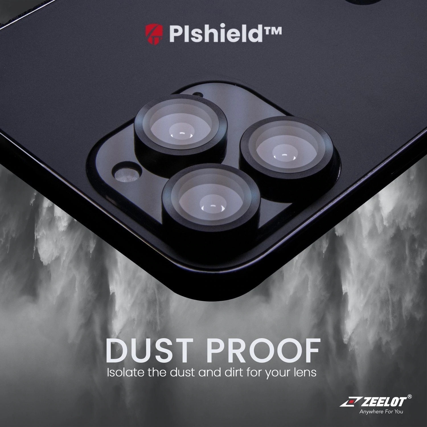 Zeelot Pishield Titanium Alloy Lens Protector for iPhone 13 / 13mini - Iridescent