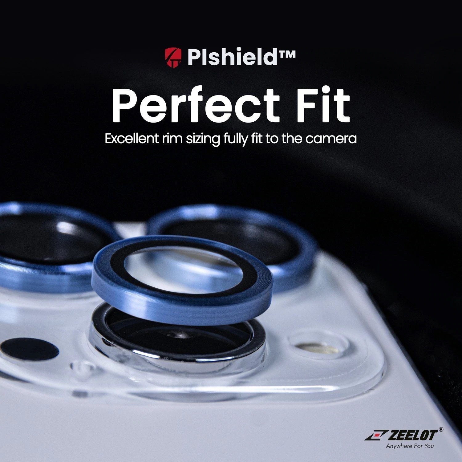 Zeelot Pishield Titanium Alloy Lens Protector for iPhone 13 / 13mini - Iridescent