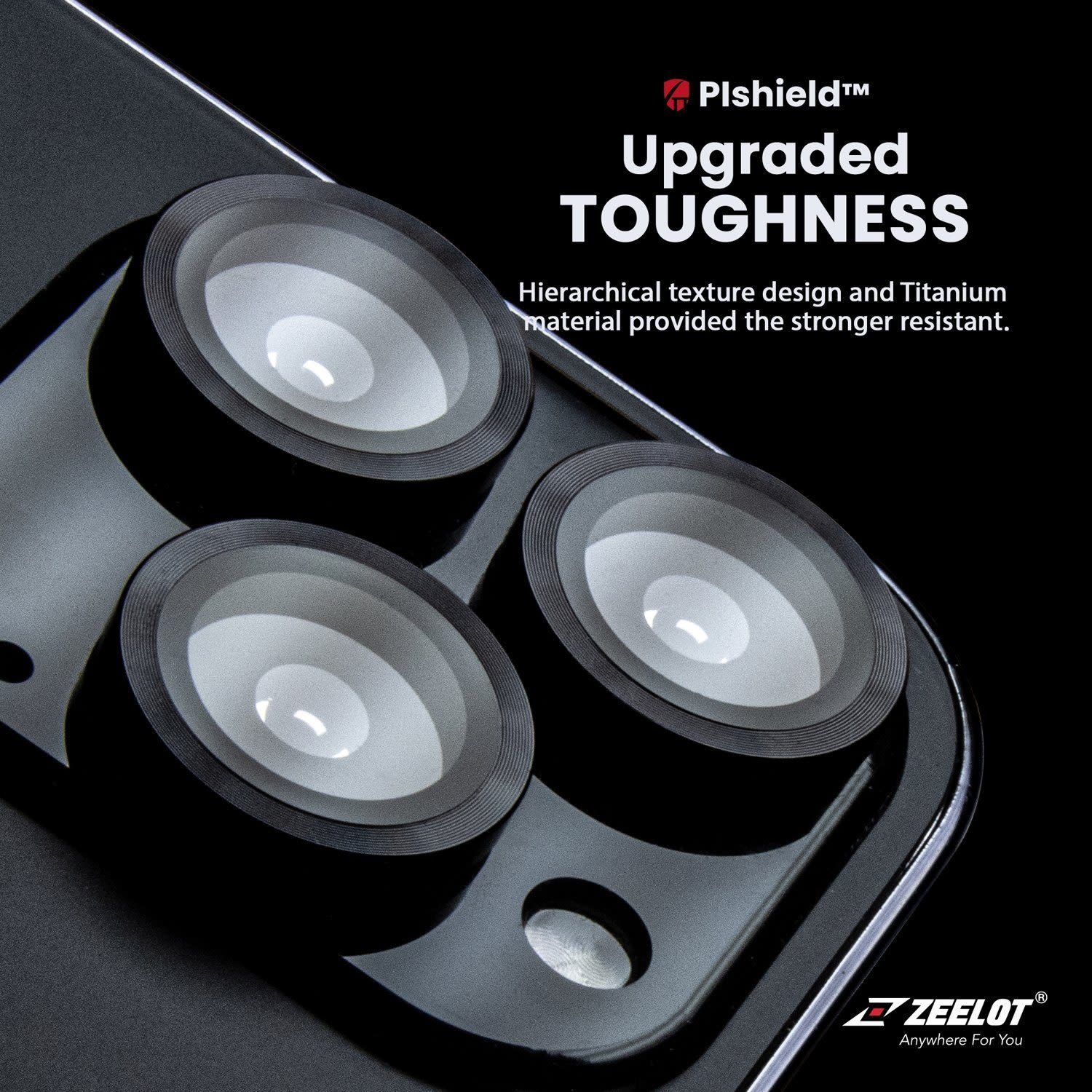 Zeelot Pishield Titanium Alloy Lens Protector for iPhone 13 / 13mini - Iridescent