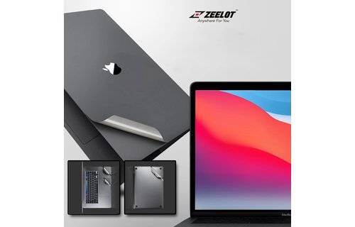 Zeelot 6 in 1 Full Body Protection With Screen Protector for MacBook Air13" (A2289/A2338) - Space Gray
