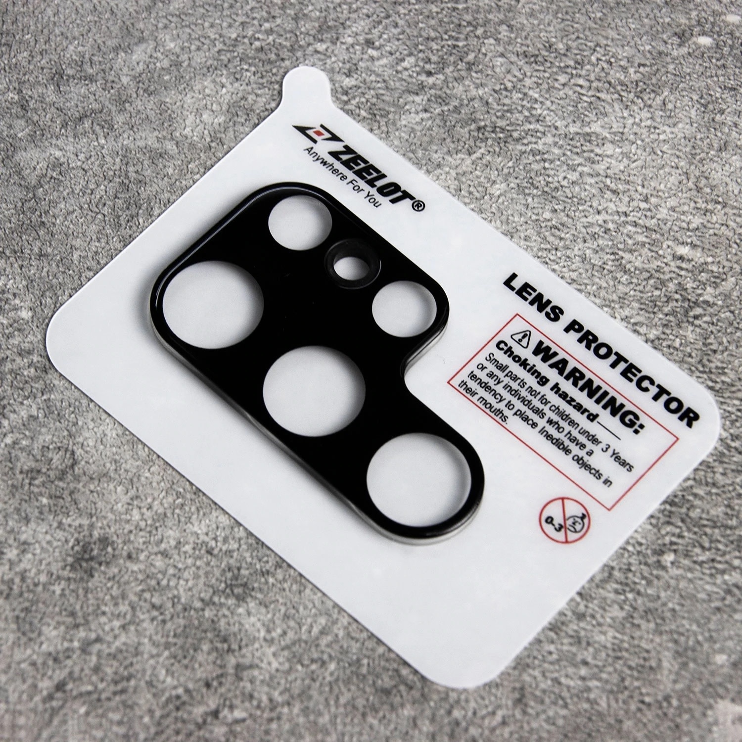 Zeelot Anti Exposure Lens Protector for Samsung Galaxy S22 Ultra - Black