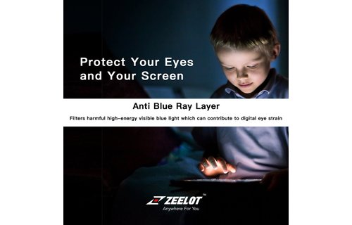 Zeelot Solidsleek Pure Glass Screen Protector for iPad Pro 12.9" (2018-2022) - Anti Blue Ray