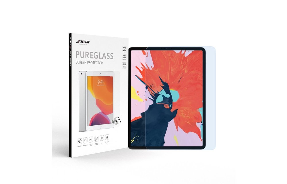 Zeelot Solidsleek Pure Glass Screen Protector for iPad Air 10.9" / Pro 11" - Anti Blue Ray