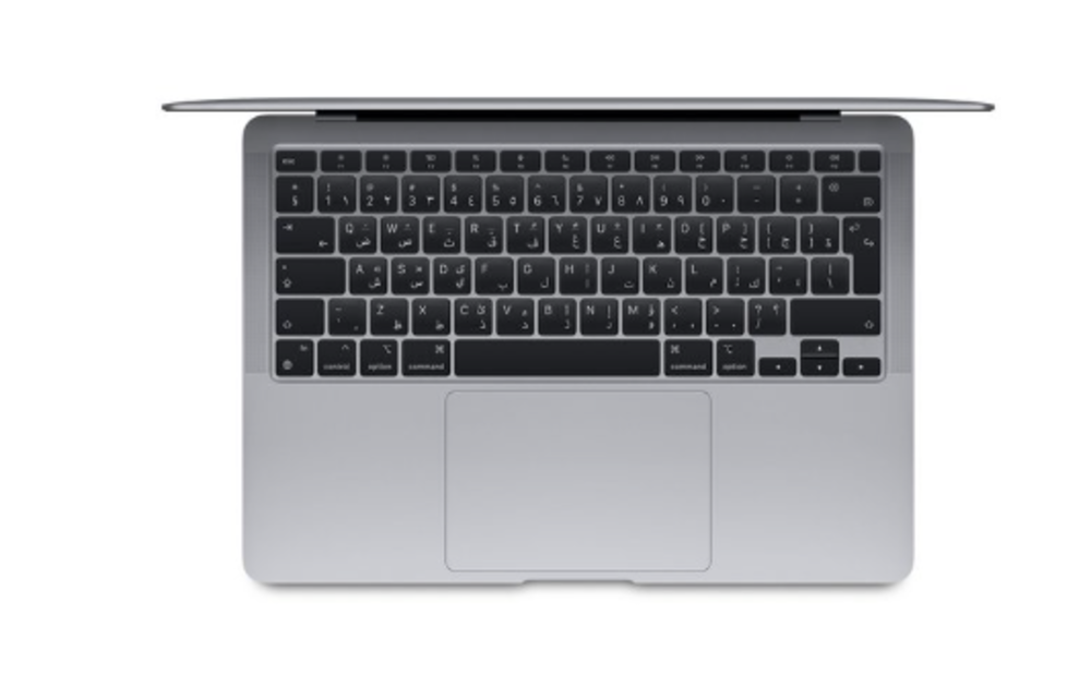 Apple MacBook Air 13" Apple M1 chip with 8-Core CPU and 8-Core GPU 8GB,512GB English/Arabic - Space Gray