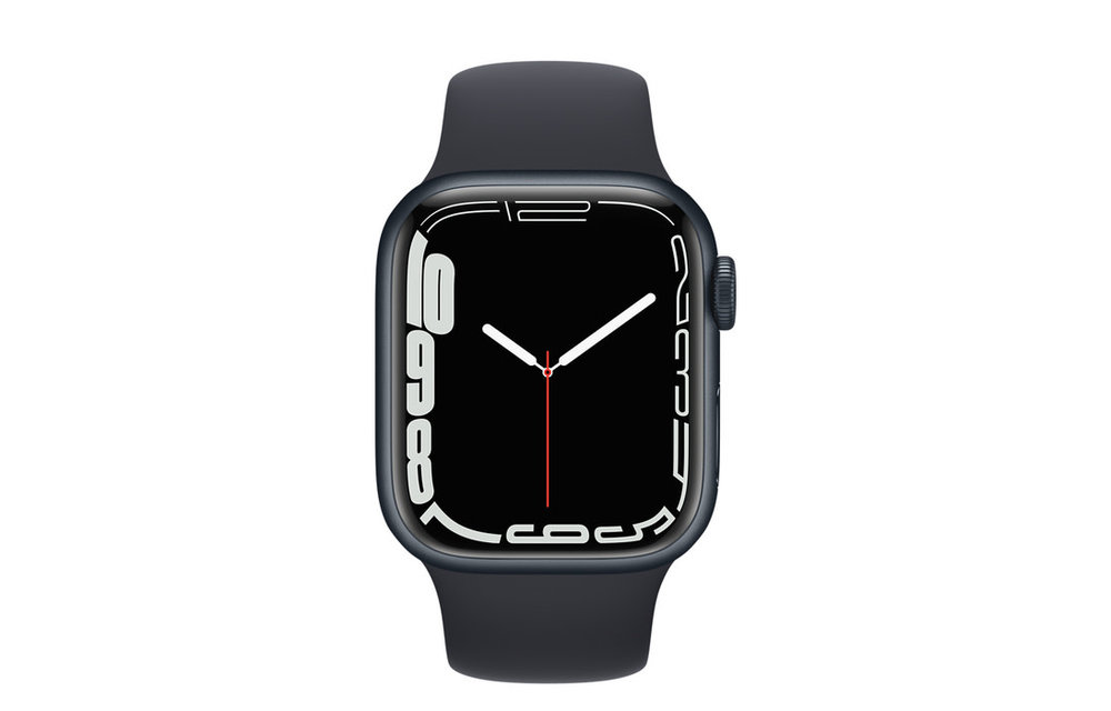 Apple Watch Series 7 GPS + Cellular, 41mm Aluminum Case with Midnight Sport Band - Midnight