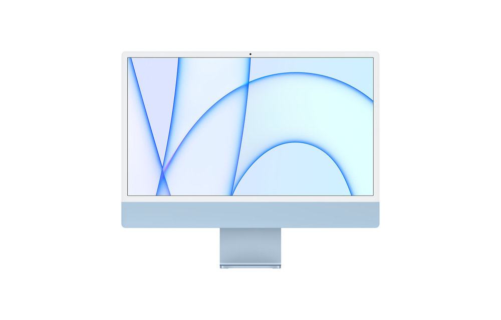Apple iMac 24-inch with Retina 4.5K display Apple M1 chip with 8‑core CPU and 8‑core GPU, 256GB - Blue