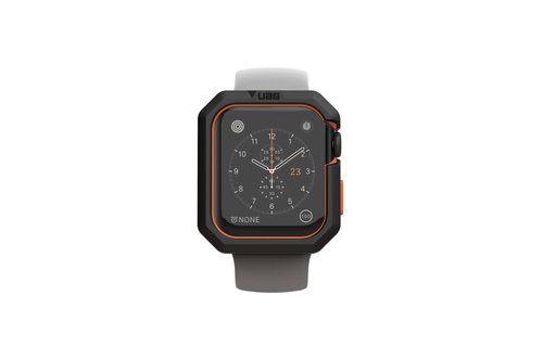 UAG Civilian Case for Apple Watch 44/45mm - Black and Orange