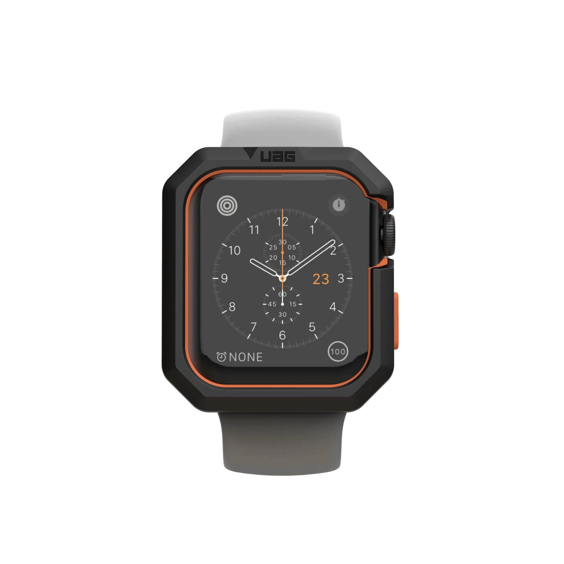 UAG Civilian Case for Apple Watch 44/45mm - Black and Orange