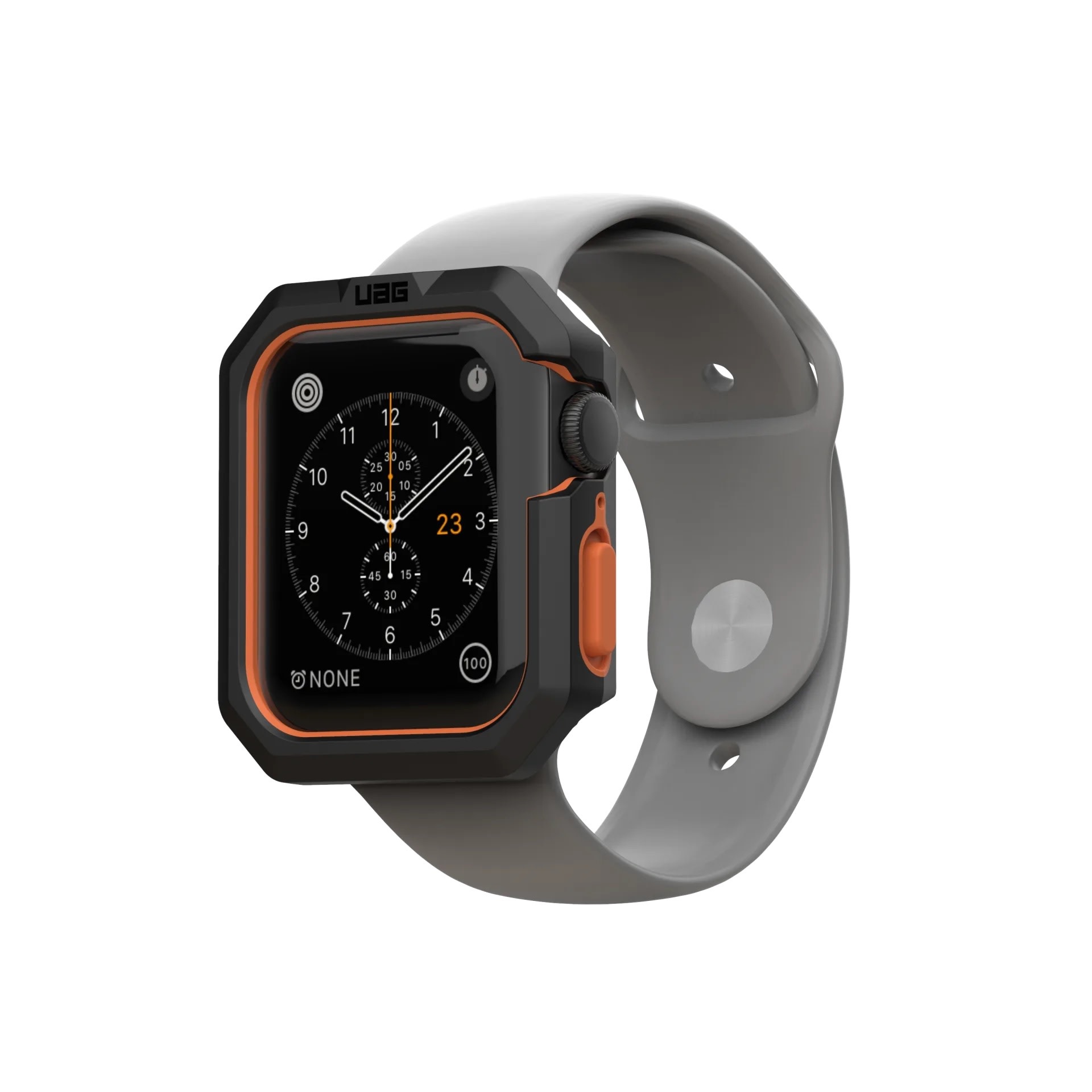 UAG Civilian Case for Apple Watch 44/45mm - Black and Orange