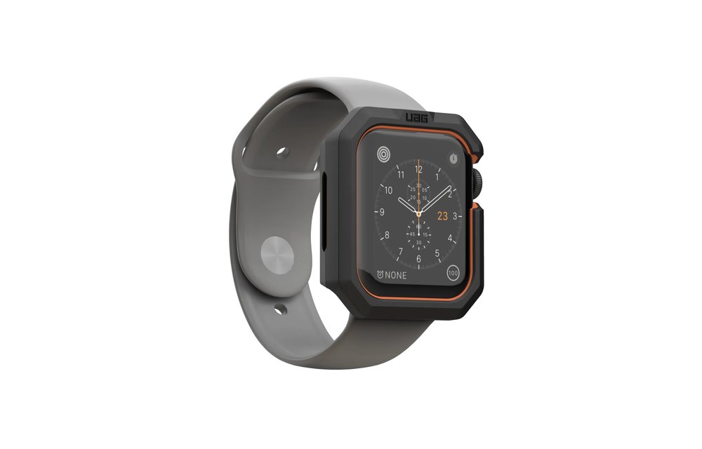 UAG Civilian Case for Apple Watch 44/45mm - Black and Orange