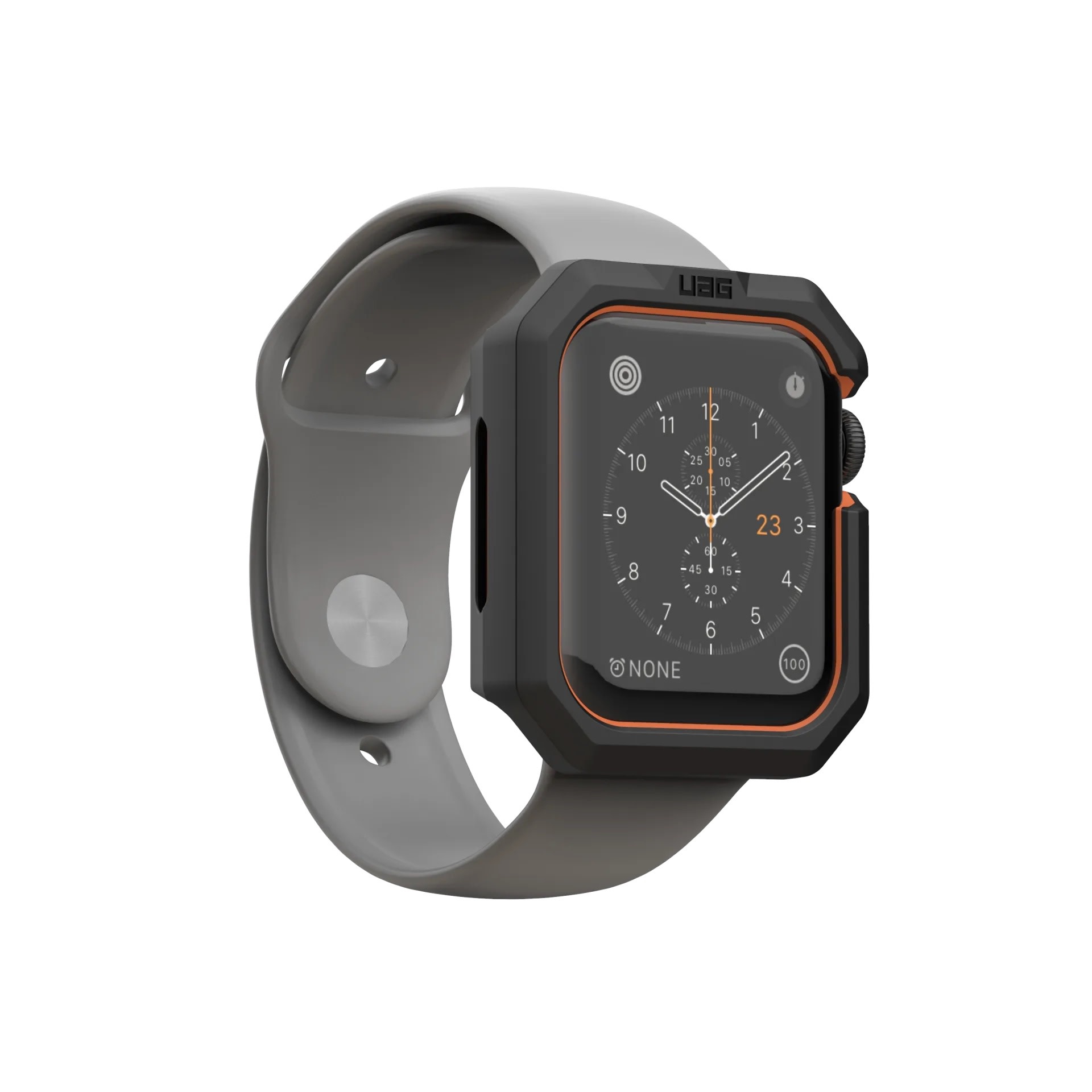UAG Civilian Case for Apple Watch 44/45mm - Black and Orange