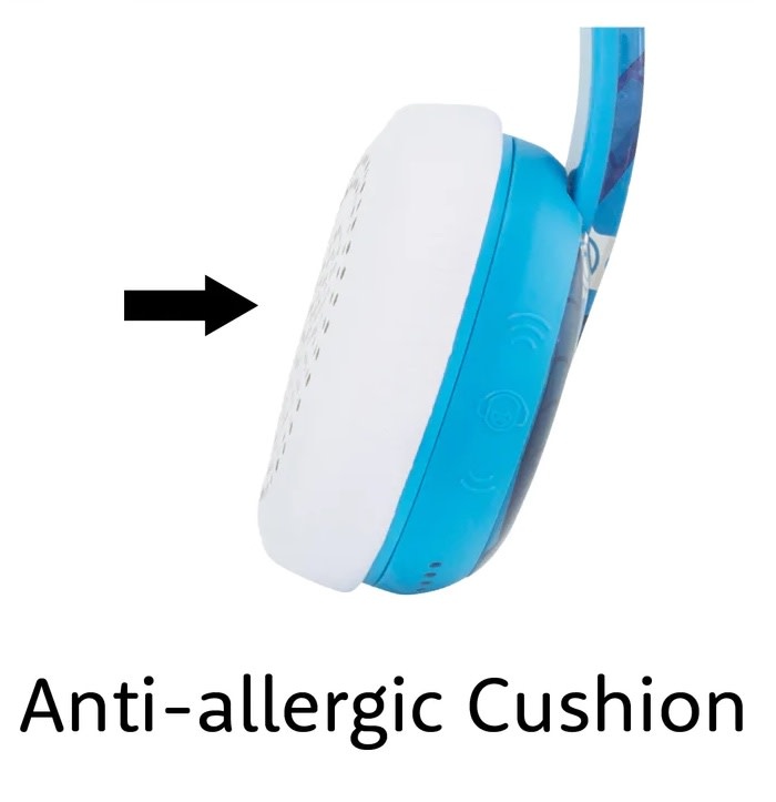 BuddyPhones Wave Bluetooth Waterproof Robot Headphones - Blue