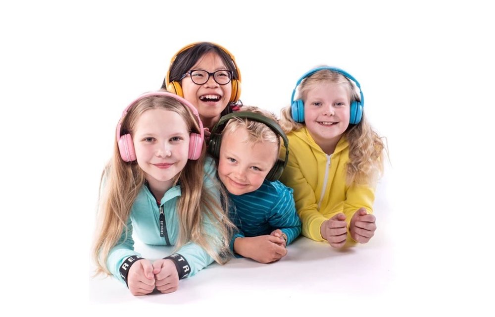 BuddyPhones Wave Bluetooth Waterproof Robot Headphones - Blue
