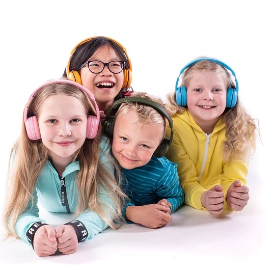 BuddyPhones Wave Bluetooth Waterproof Robot Headphones - Blue