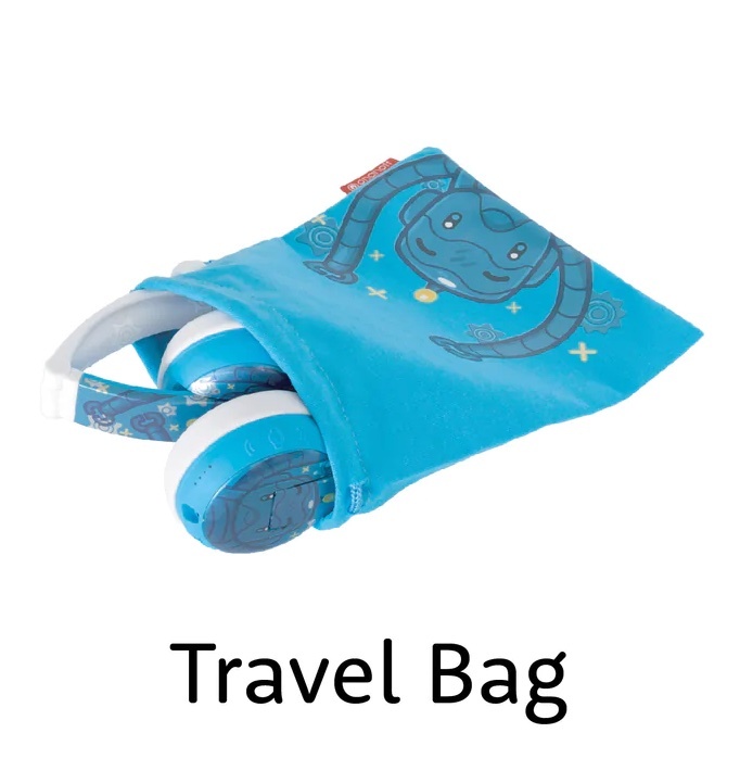 BuddyPhones Wave Bluetooth Waterproof Robot Headphones - Blue