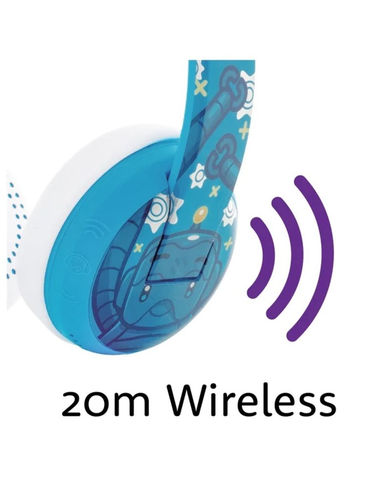 BuddyPhones BuddyPhones Wave Bluetooth Waterproof Robot Headphones - Blue