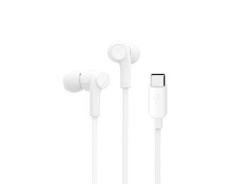 Belkin Rockstar In-Ear Headphones with USB-C Connector - White