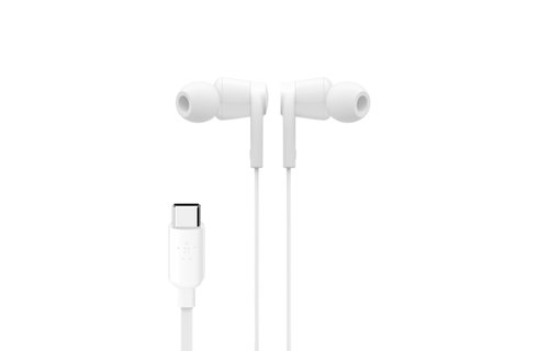 Belkin Rockstar In-Ear Headphones with USB-C Connector - White
