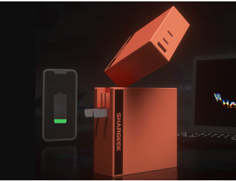 Shargeek 140W PD3.1 Gan Charger with Travel Adapters (UK, EU, AU)