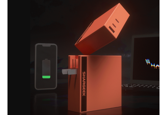 Shargeek 140W PD3.1 Gan Charger with Travel Adapters (UK, EU, AU)