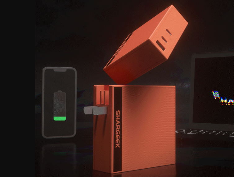 Shargeek 140W PD3.1 Gan Charger with Travel Adapters (UK, EU, AU)