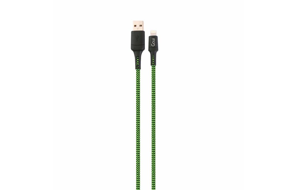 Goui 8Pin Plus Tough Lightning to USB Cable 3mtr - Green