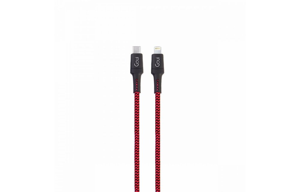 Goui 8Pin Plus PD Tough Lightning to USB-C Cable 1.5mtr - Red