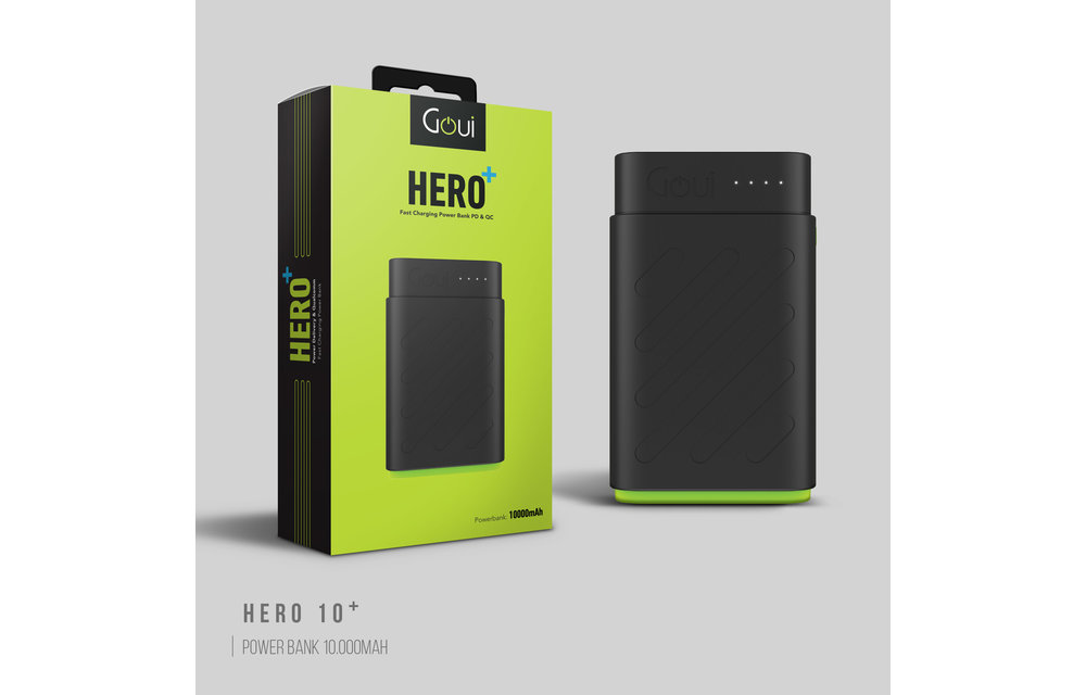 Goui Hero PD Plus Power Bank 10'000 mah - Black