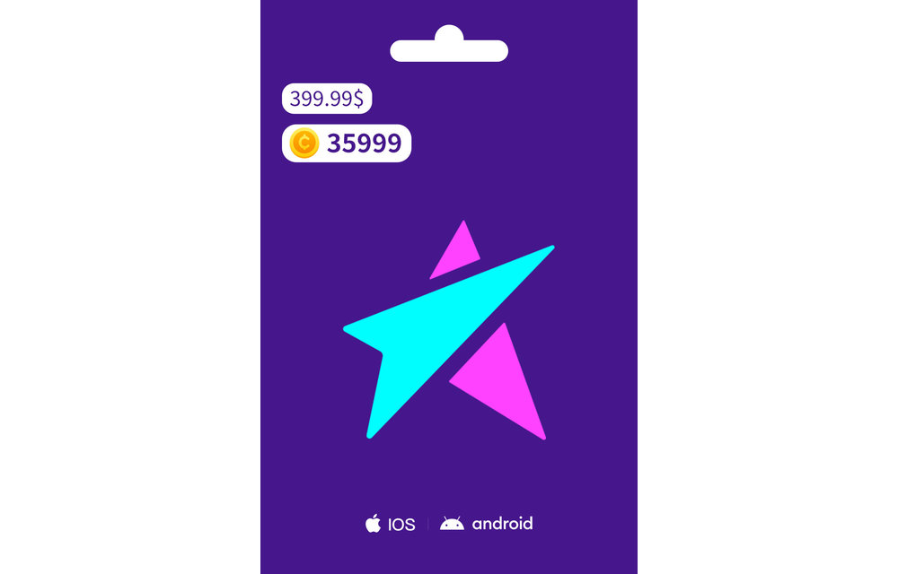 LiveMe Gift Card for 35999 Coin