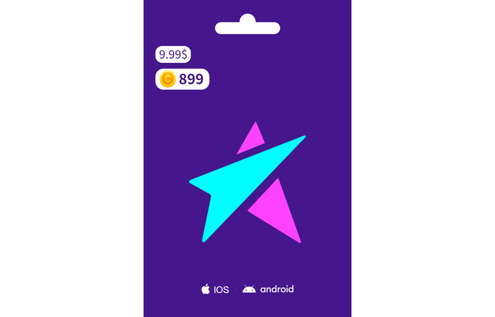 LiveMe Gift Card for 899 Coin
