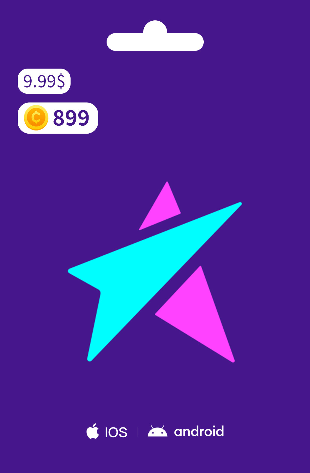 LiveMe Gift Card for 899 Coin