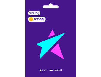 LiveMe Gift Card for 89999 Coin