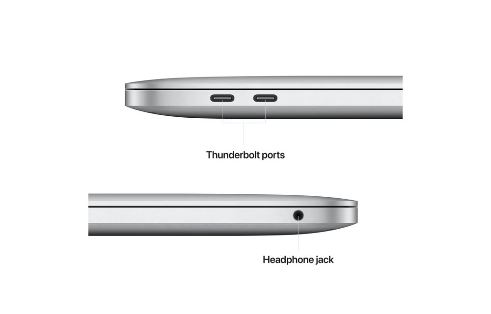 Apple MacBook Pro 13" M2 chip with 8‑core CPU and 10‑core GPU, 512GB SSD - Silver