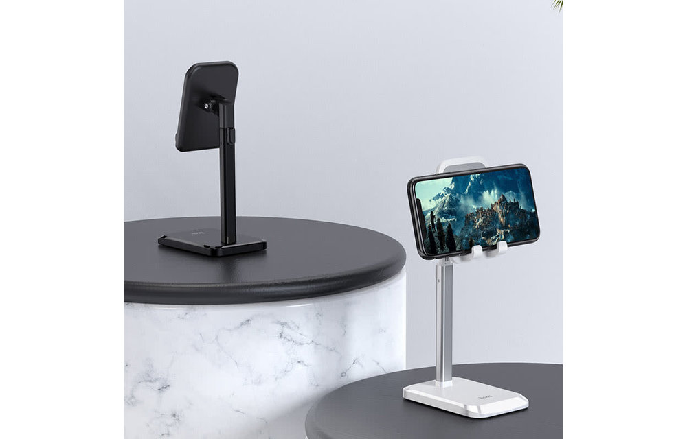 Hoco PH27 Stable Telescopic Desktop Stand - White