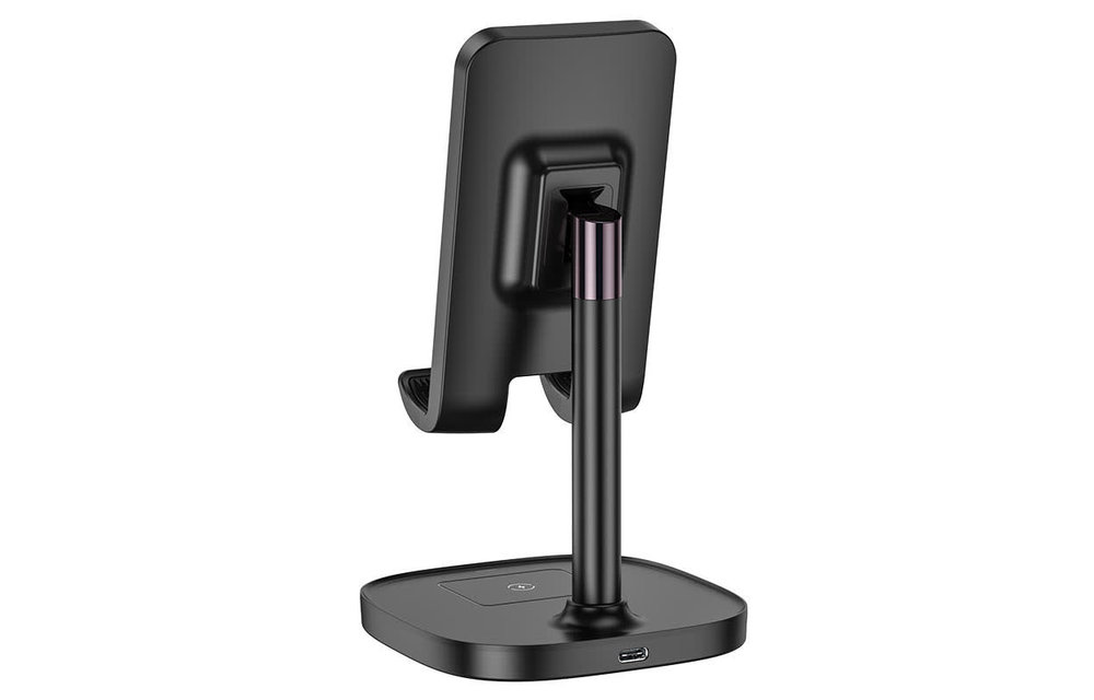 Hoco CW37 15W 2in 1 Wireless Fast Charging Stand - Black