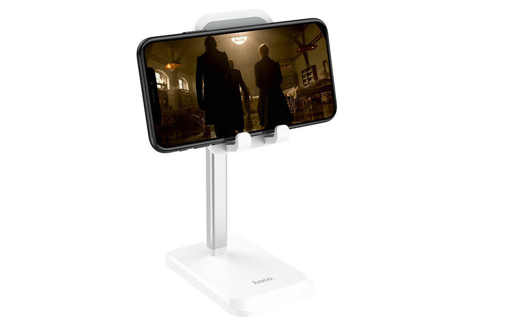 Hoco PH27 Stable Telescopic Desktop Stand - White