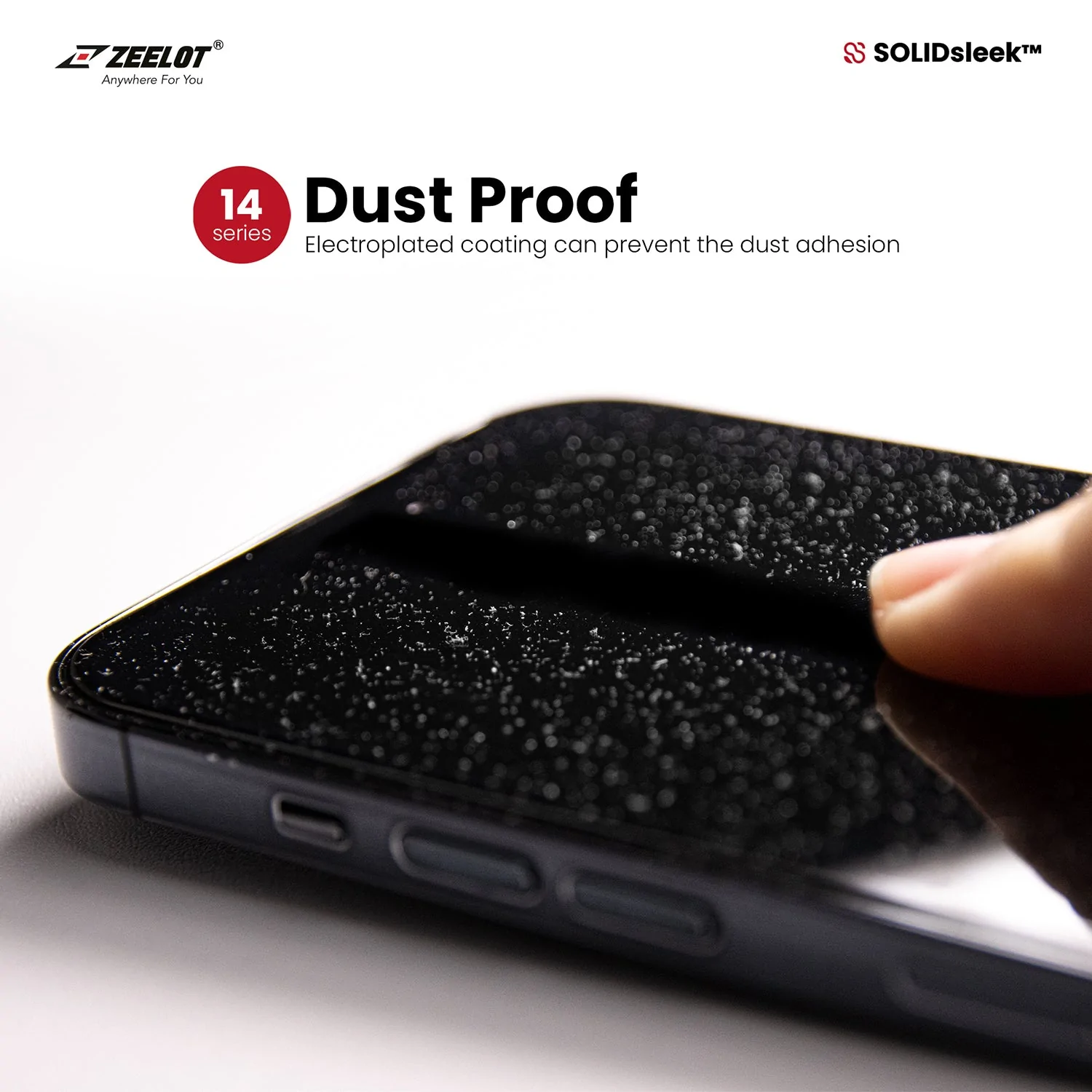 Zeelot Solidsleek Screen Protector for iPhone 14 Pro Max - Privacy