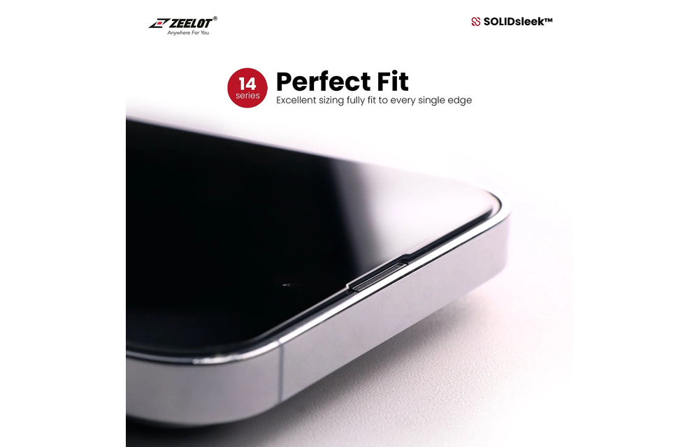 Zeelot Solidsleek Screen Protector for iPhone 14 Pro Max - Privacy