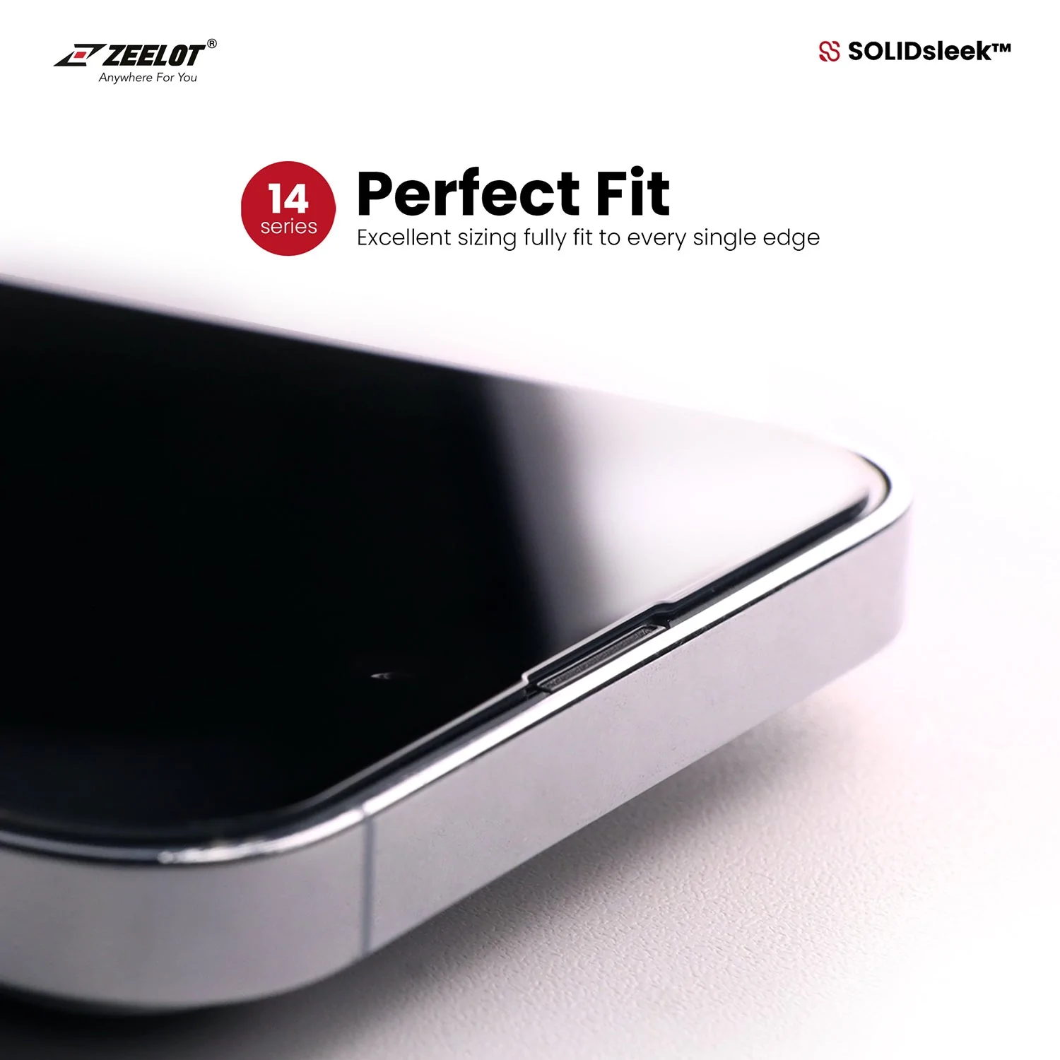 Zeelot Solidsleek Screen Protector for iPhone 14 Pro Max - Privacy