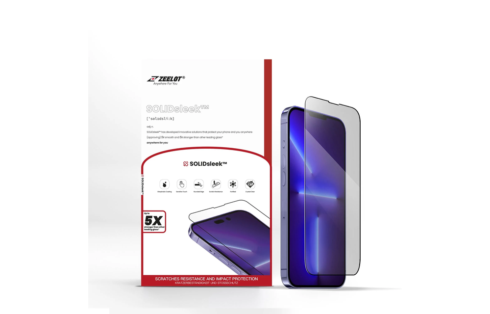 Zeelot Solidsleek Screen Protector for iPhone 14 Pro Max - Privacy