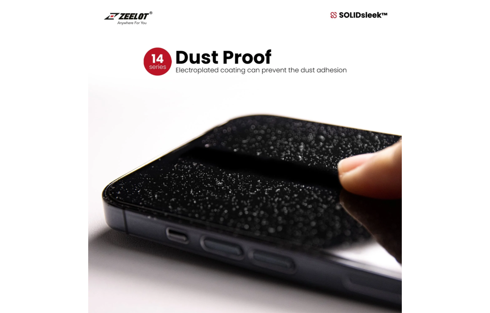 Zeelot Solidsleek Screen Protector for iPhone 13 Pro /13/14/16e - Anti Blue Ray