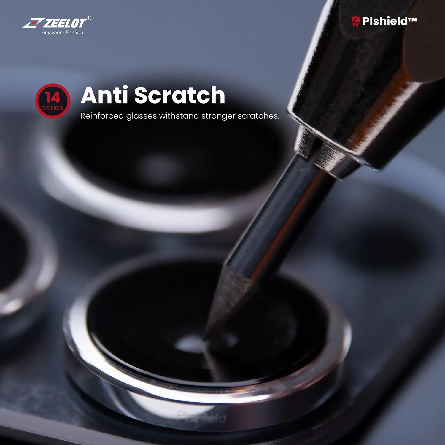 Zeelot Pishield Lens Protector for iPhone 14 / 14 Plus - Graphite